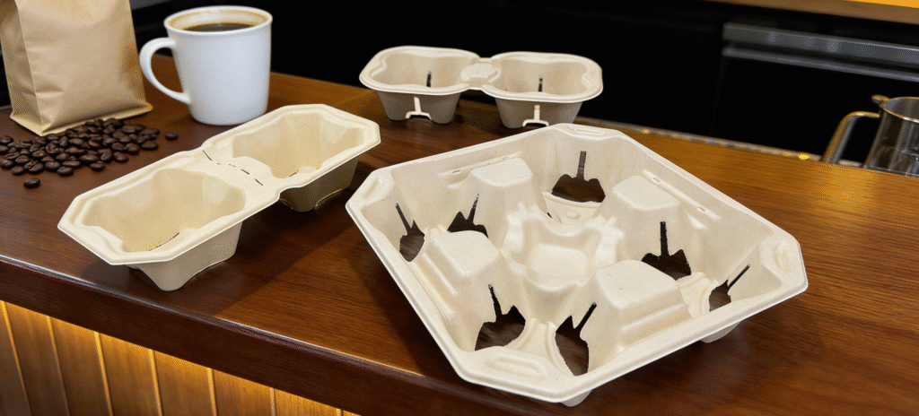 Bamboo Fiber Cup Tray